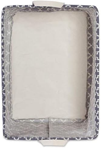 DII 2'li set Small Bins gri ızgara desenli
