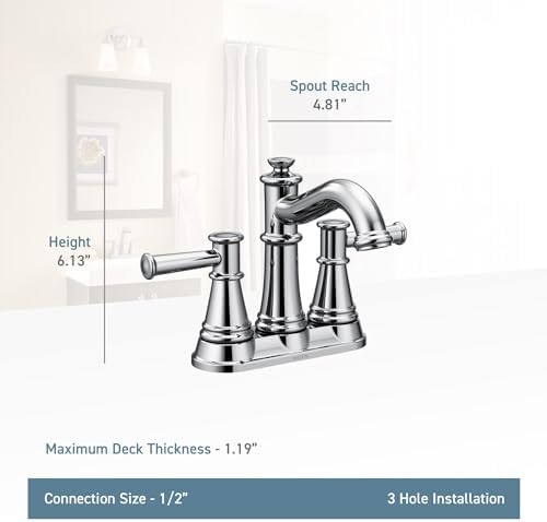 Alternative view of 6401ORB Belfield İki Saplı Orta Set Banyo Musluğu, Yağla Pürüzsüzleştirilmiş Bronz