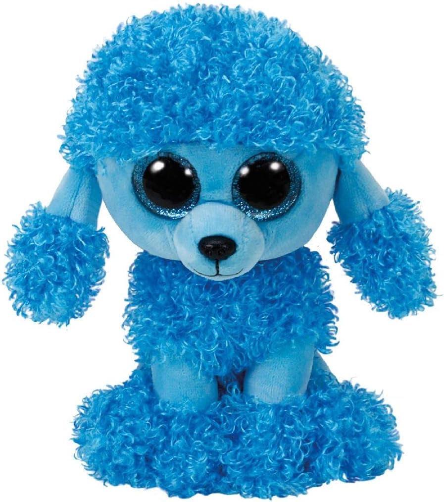 Alternative view of TY 36851 Mandy, Kaniş Köpeği Glitzeraugen, Glubschi, Beanie Boo temizlik malzemesi, pelüş, mavi, 15 cm