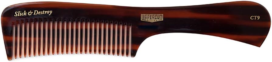 Alternative view of Uppercut Deluxe CT9 Styling Comb, erkekler için düz saplı tarak, hassas ve kontrollü şekillendirme için ideal, orta uzunluktaki ila uzun saçlar için
