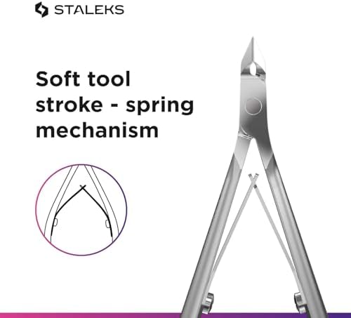 Alternative view of Staleks Pro Akıllı 10 Tam Çene 7mm Profesyonel Tırnak Derisi Makası - 1'li Paket - Model NS-10-7'