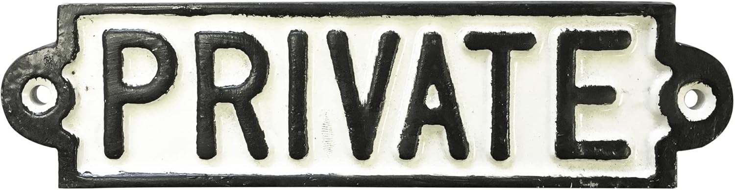 Alternative view of 83516 '' Cast Iron Sign