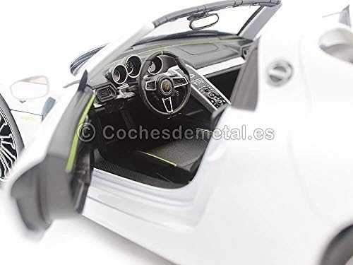 Alternative view of Welly 918 Spyder Cabriolet gri metalik 1:18