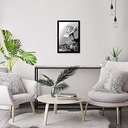 Cilalı Pleksiglas ile 12x18 Poster Çerçevesi - Epik - Ahşap Galeri Duvar Çerçeveleri - Duvar Ekranı için Fotoğraf Çerçevesi - Siyah