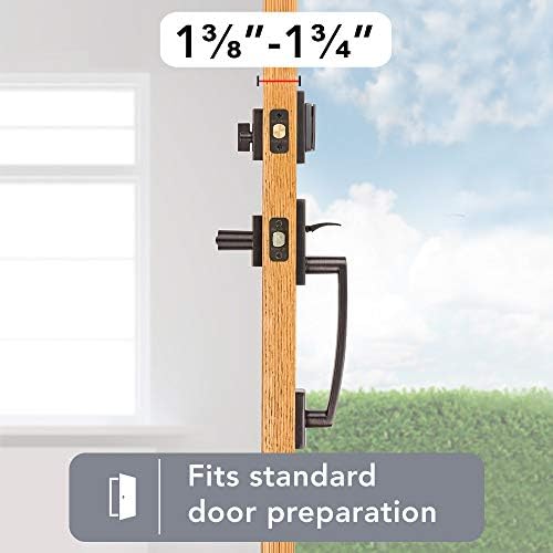 180SPHXSPL Sqr 11P SMT Spyglass tek silindir Handleset kolu Smartkey ile motorları, Venedik bronz