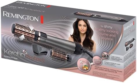 Keratin Protect Saç Şekillendirici, Hava Üflemeli Döner Başlı, Otomatik, Yağı ile Zenginleştirilmiş Keratin Seramik Kaplama AS8810