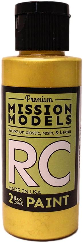 Models MMRC-020 Su Bazlı RC Boya, 2 Oz Şişe, İnci Altın