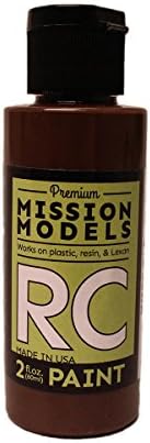 Models MMRC-014 Su Bazlı RC Boya, 2 Oz Şişe, Koyu Kahverengi
