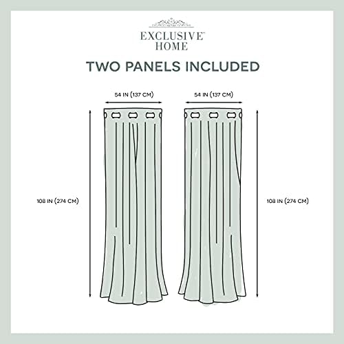 Alternative view of Curtains Flächenvorhänge mit Ösen, Paar, Polyester, -Weiß, 54x108