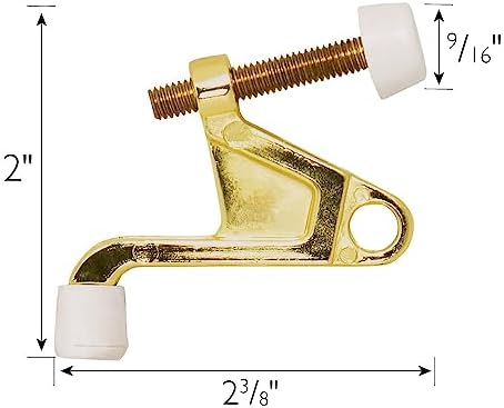 Alternative view of 181826 ER menteşe pin kapı stoperi, 10, pirinç cilalı