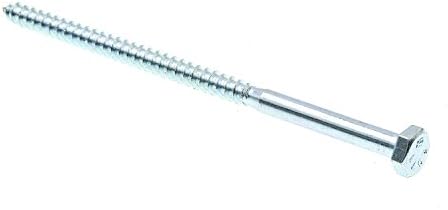 9055344 Altıgen Vidalı Vidalar, 1/4 inç X 5 In., A307 Grade A Çinko Kaplama Çelik (50'li Paket)