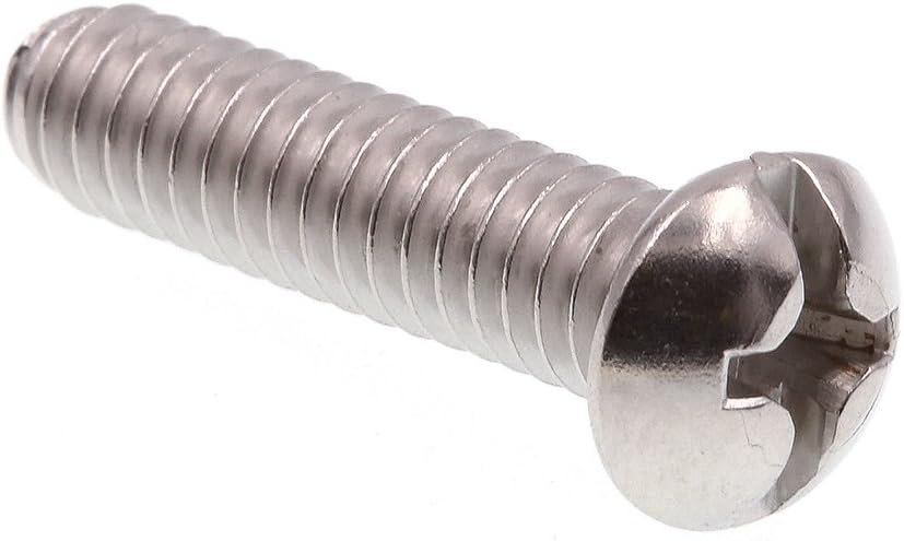 Alternative view of 9005374 Makine Vidası, Yuvarlak Başlı, Oluklu/Yıldız Kombo, 1/4"-20 X 1", Sınıf 18-8 Paslanmaz Çelik, 100'lü Paket