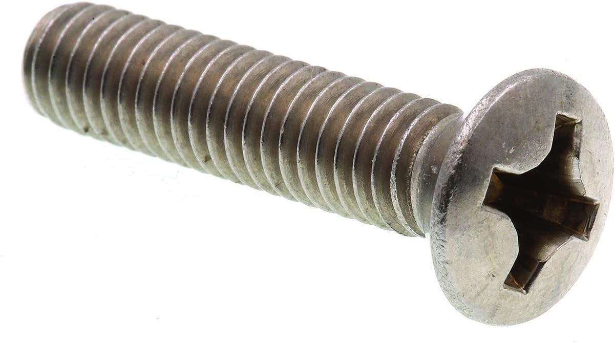 Alternative view of 9011625 Makina Vidası, Oval Başlı Phillips, 5/16"-18 X 1-1/2", Sınıf 18-8 Paslanmaz Çelik, 25'li Paket