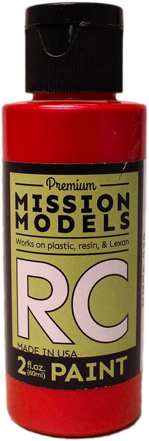 Models MMRC-029 Su Bazlı RC Boya, 2 Oz Şişe, Yanardöner Kırmızı