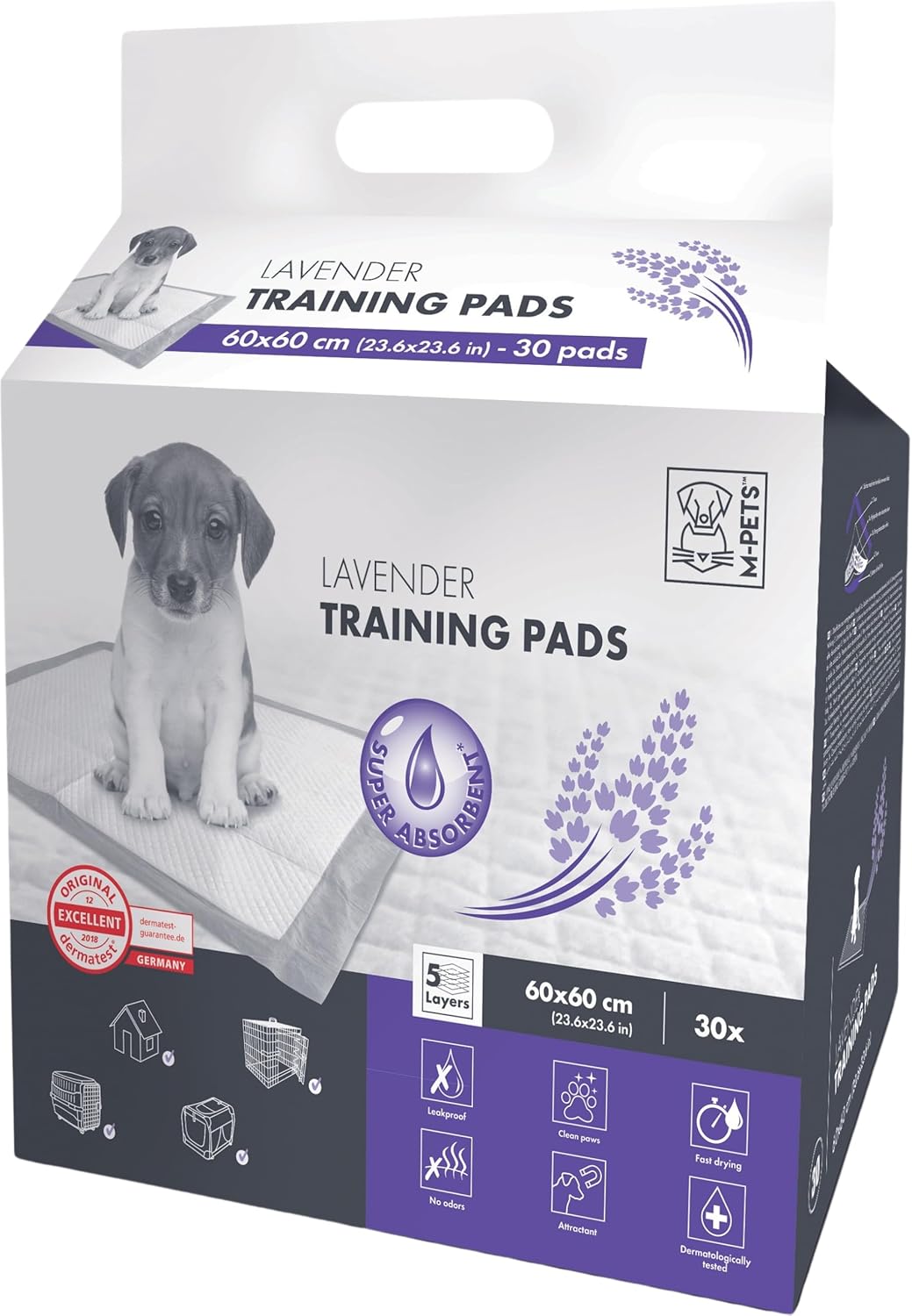 LAVANTALI KÖPEK ÇİŞ EĞİTİM PEDİ 60X60CM 30LU