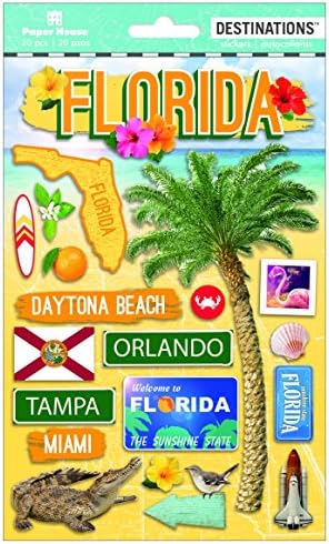 Productions Seyahat Florida 2D Çıkartmaları, 3'lü Paket
