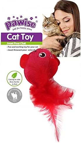 Alternative view of Pawise Catnipli Peluş Kuş Kedi Oyuncağı 12 cm