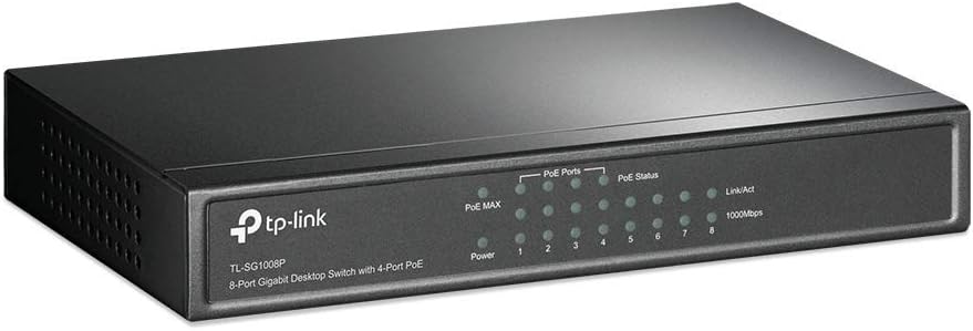 TP-LINK TL-SG1008P 8X Port Masaüstü 4xPoE