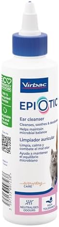 Virbac - köpekler ve kediler epi otic 125ml için kulaklık temizleme çözümü