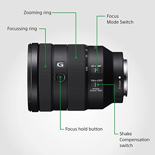 Alternative view of SEL24105G I 24-105mm f4 G zoom lens (Eurasia Garantili)