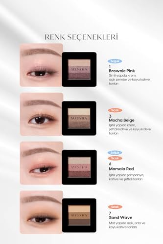 Alternative view of Yumuşak Dokulu, Dökülme Yapmayan 3 Renkli Göz Farı Triple Shadow No.6 (MARSALA RED)