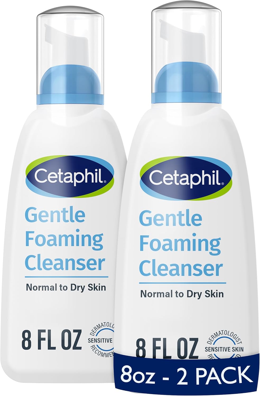 Alternative view of Cetaphil Yağsız Nazik Köpüklü Temizleyici Kurudan Normal, Hassas Ciltler için, 2'li Paket