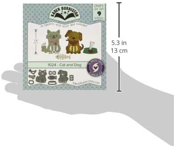 Alternative view of KB Riley Karen Burniston kalıp kedi ve köpek, metal, çok renkli, 13,34 x 12,7 x 0,2 cm