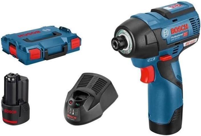 Alternative view of Professional GDR 12V-110 Akülü Darbeli Somun Sıkma (12 Volt, 2 x 3,0 Ah Akü, Şarj Cihazı, L-Boxx Çanta, 110 Nm maks. tork, 1/4" altıgen uç girişi)