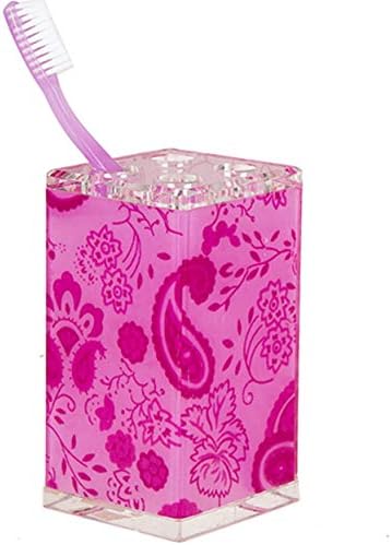 Alternative view of Diş Fırçalık Pembe Çiçekli Kumaş Desenli Akrilik