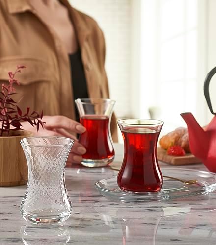 Alternative view of INCEBELLI ÇAY BARDAĞI 125 CC 6'LI PENCERELİ KUTU