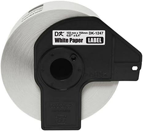 Alternative view of QL Etiket Yazıcıları için Orijinal DK-1247 Kalıp Kesim Büyük Kargo Beyaz Kağıt Etiketler - Rulo başına 180 Etiket 4,07 inç x 6,4 inç (103 mm x 164 mm)
