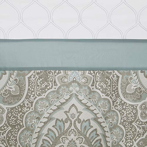 Alternative view of 510 DESIGN Duş Perdesi, Dahili Astarlı Geometrik Dokulu Nakış Tasarımı, Modern Orta Yüzyıl Banyo Dekoru, Makinede Yıkanabilir, Kumaş Gizlilik Ekranı 72x72, Shawnee, Deniz Köpüğü