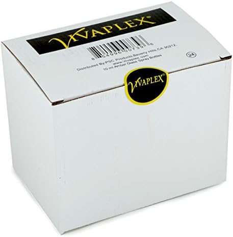 Vivaplex, 24, kehribar, 10 ml (1/3 oz) cam şişe, siyah ince sis spreyi
