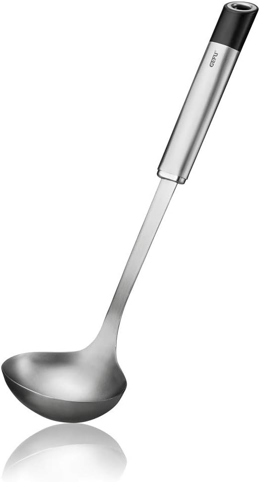 Ladle Primeline, L 33,5 cm, B 9 cm, Gümüş/Siyah