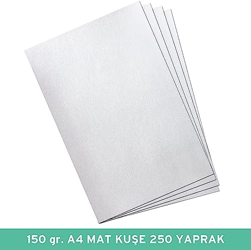 150 gr A4 Mat Kuşe Kağıt, 250 Yaprak