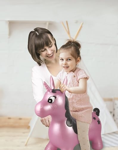 Alternative view of şişme atlama makinesi, kapalı ve açık, ergonomik tasarım, el pompası dahil, pembe, BG050UNI