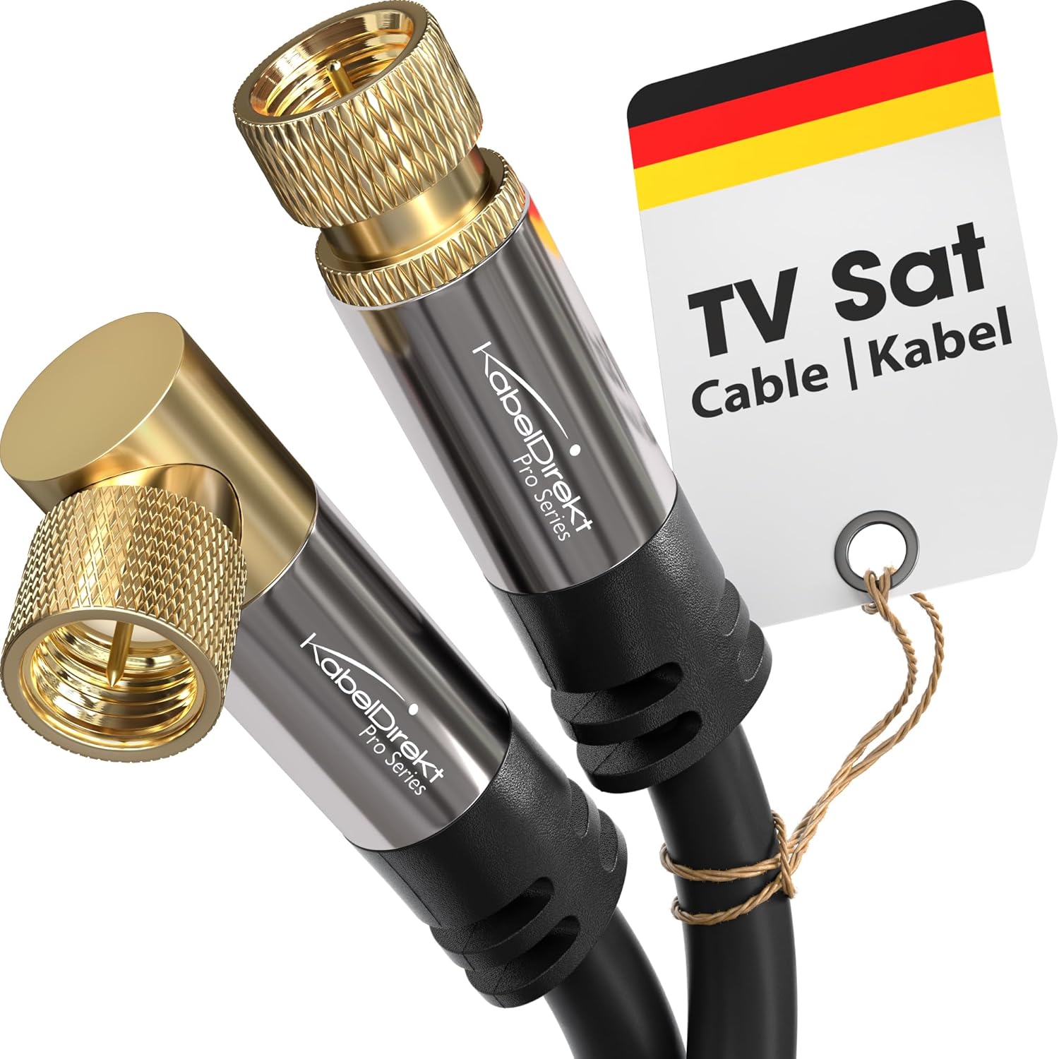 – Sat/Anten Kabluso, Koaksiyel Kablolar – 90° açılı/düz – 2m – 4K TV Uydu Kablosu, F Konnektör – 0,5-30m arasında mevcut (Radyo/TV, DVB-T, DVB-C, DVB-S/DVB-S2, internet, siyah)