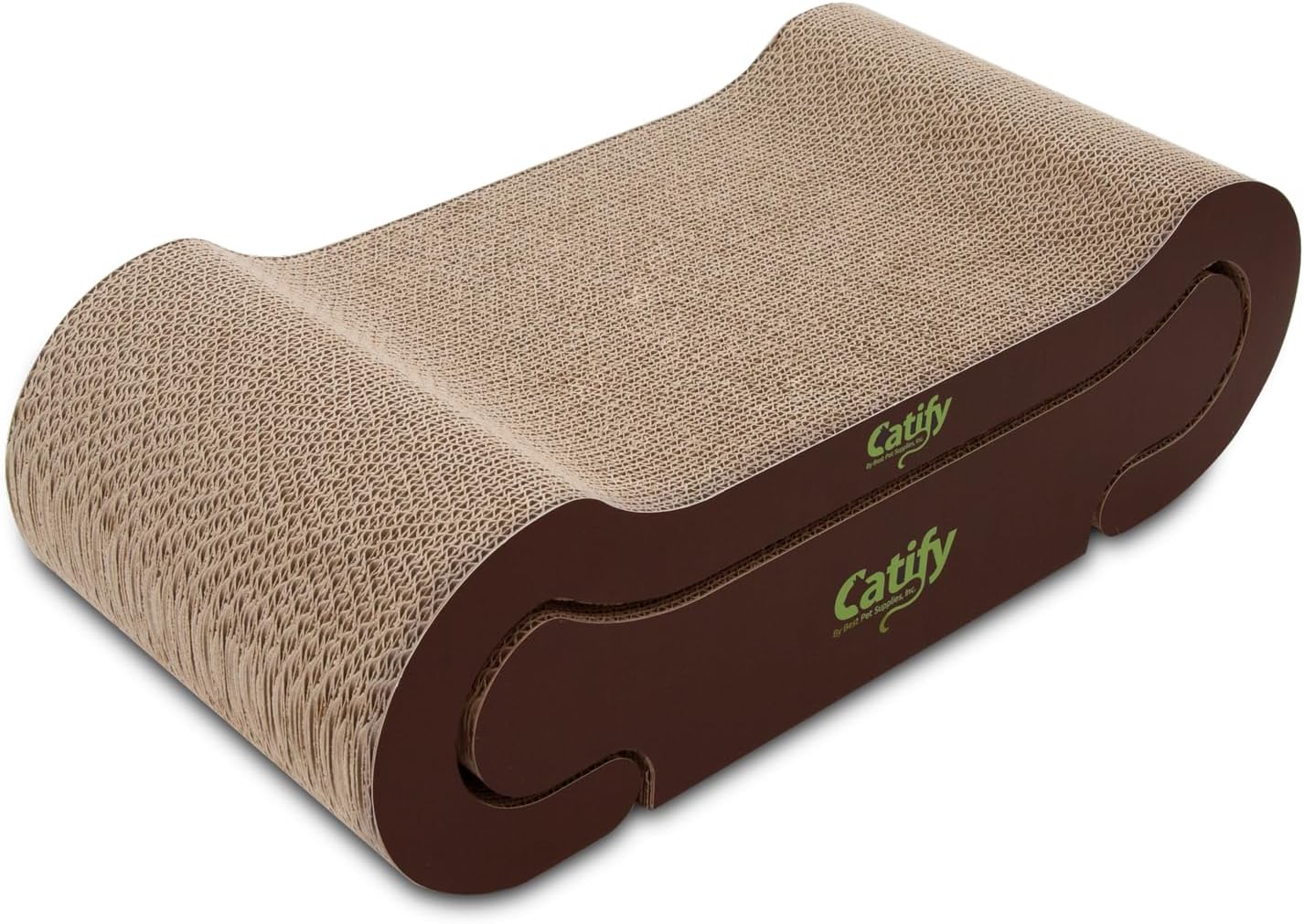 Alternative view of Pet Supplies Oluklu Mukavva Kedi Scratcher Dolum Pedleri, Şezlong ve Eğlenceli İnteraktif Tırmalama Tahtaları, Pençe Güvenli, Dayanıklı, Doğal Geri Dönüşümlü Malzemeler, Aktif Oyunu Destekler -
