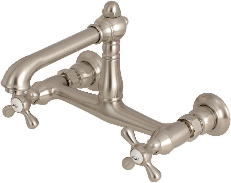 Alternative view of KS7248AX Country 20,32 cm Merkez Duvara Monte Gemi Lavabo Musluğu, Fırçalanmış Nikel, 6-5/8" Ağız Erişiminde