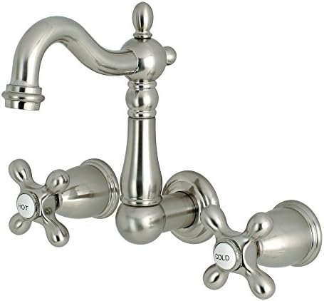 Alternative view of KS1228AX 20,32 cm Merkez Duvara Monte Gemi Lavabo Musluğu, Nikel, 10,16 cm Ağız Erişiminde