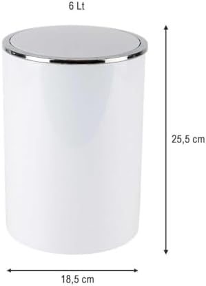 Alternative view of Çöp Kovası 6 Lt Beyaz M-E35-01