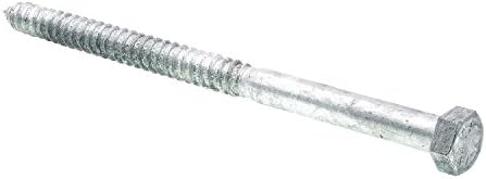 Alternative view of 9057586 Altıgen Gecikme Vidaları, 1,5 cm X 10 inç, A307 A Sınıfı Daldırma Galvanizli Çelik, (5'li paket)