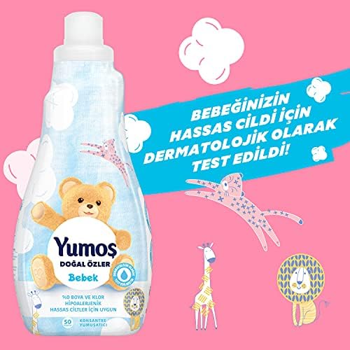 Yumoş Konsantre Çamaşır Yumuşatıcısı Bebek 1200 ml 50 Yıkama 1 Adet