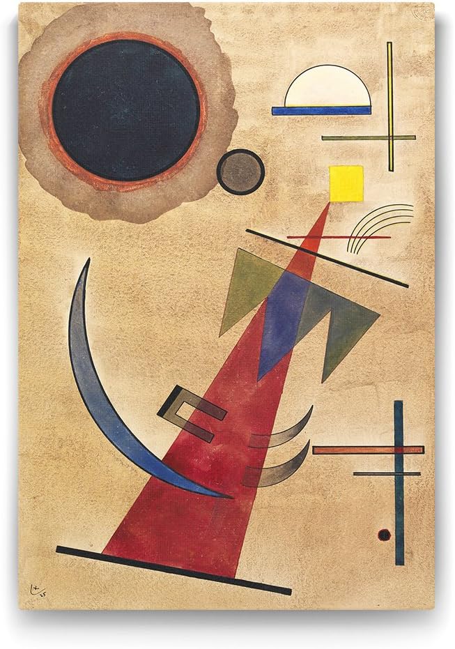 Alternative view of Kandinsky - Rot in Spitzform Tablosu - 80x125cm