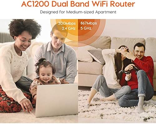 Alternative view of Ac5 1200mbps Dual Band 4 Port Wifi Kablosuz Router Access Point
