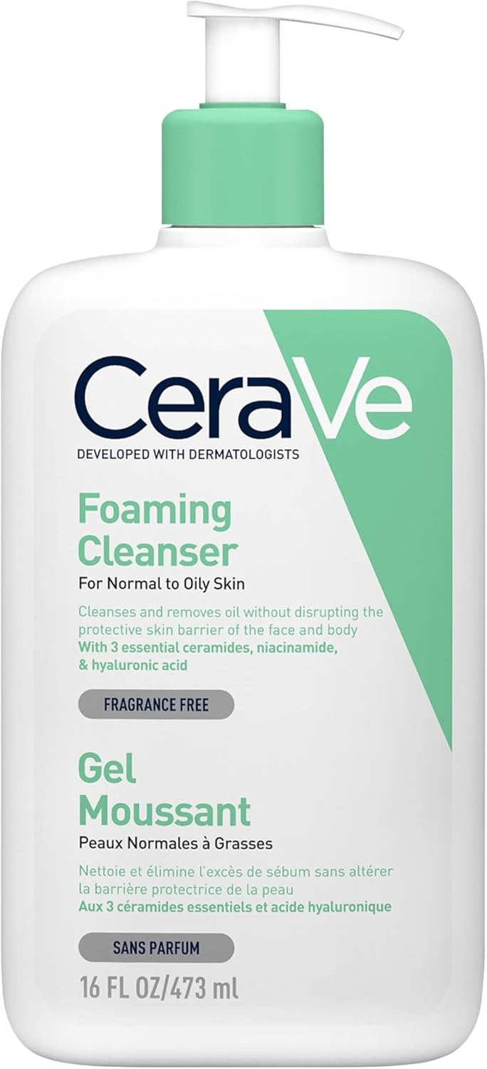 Alternative view of Normal ve Yağlı Ciltler için Seramid İçerikli Köpüren Temizleyici Yüz Vücut 473 ml