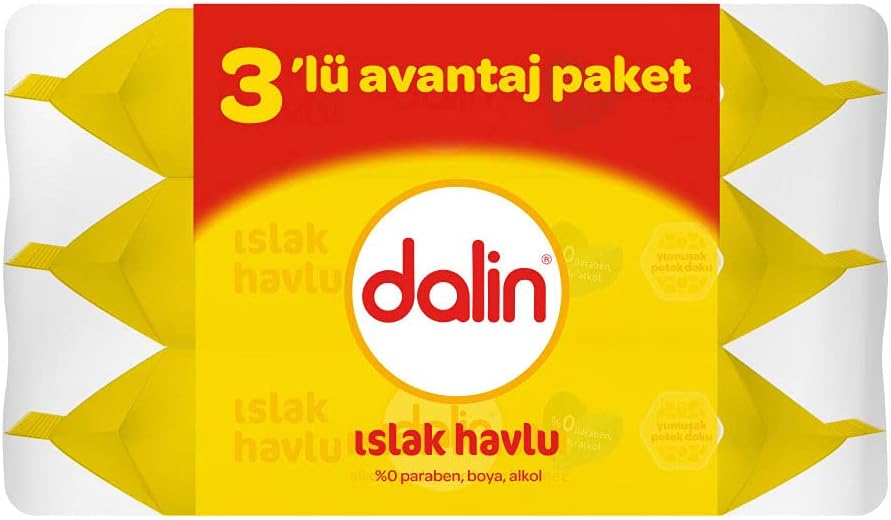 Dalin Klasik Islak Havlu 3'lü Paket (3 x 56 Adet)