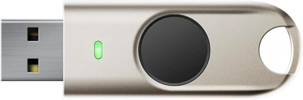 FEITIAN BioPass K27 USB Güvenlik Anahtarı - İki Faktörlü Kimlik Doğrulayıcı - FIDO U2F + FIDO2 ile USB-A - Biyometrik Parmak İzi