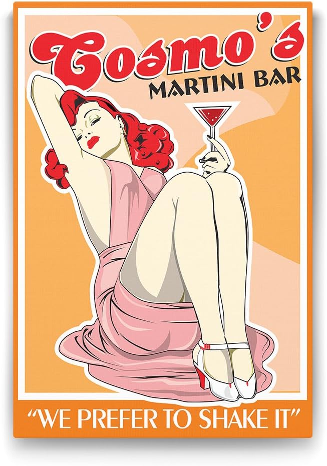 Martini Bar Tablosu - 60x90cm