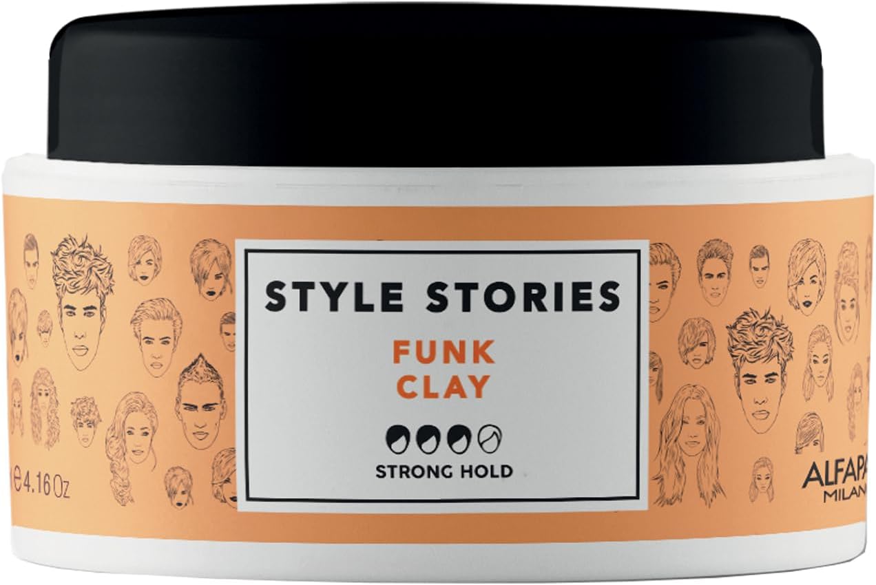 Alfaparf Milano Style Stories Funk Clay Güçlü Tutuş, Saç Şekillendirici, Wax, 100 ml